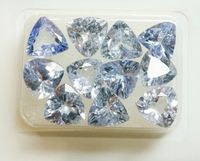 11 St. Hellviolettes Blau (transparent) Tansanit - 8.09ct Diamant Baden-Württemberg - Dörzbach Vorschau