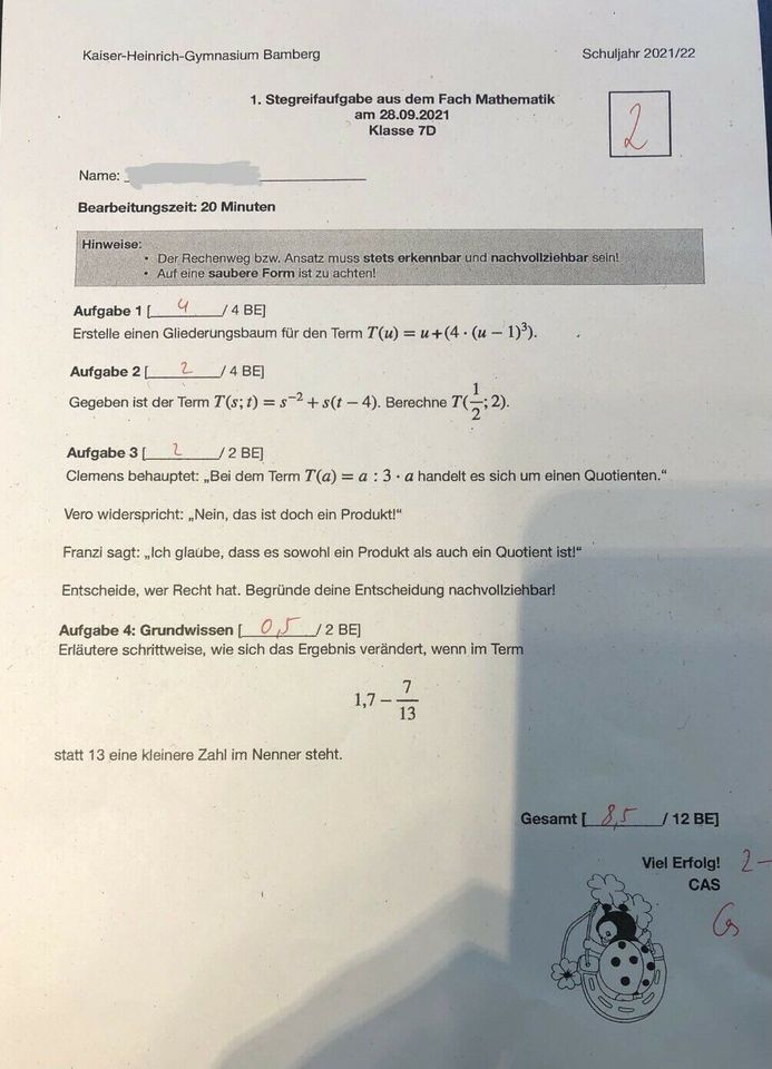 Mathe Nachhilfe - Zertifizierter Nachhilfelehrer in Bamberg