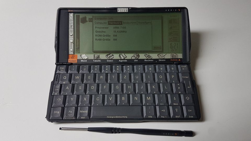 PSION Serie 5 in Lauta