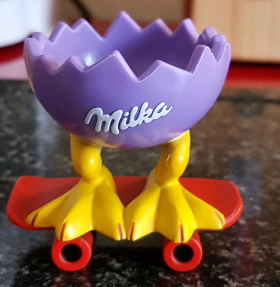 4 Milka-Eierbecher, Ostern, Deko, Küche in Uelzen