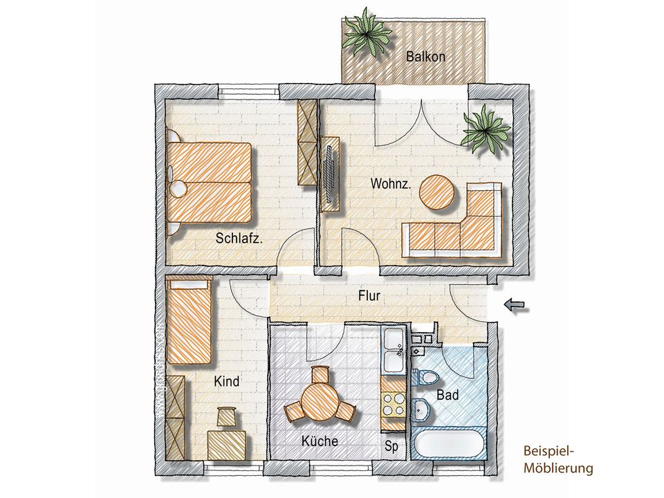 Gut geschnittene 3-Zimmer-Wohnung in Ingelheim-West (Bilder folgen) in Ingelheim am Rhein