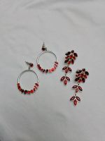 2 Paar Ohrringe Modeschmuck rot/silber Hessen - Aarbergen Vorschau