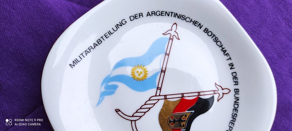 Souvenir Militärabteilung der argentinischen Botschaft in Deutsch in Bremen