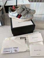 Gucci Sneaker Kinder Mädchen Gr. 31 Glitzer Silber/Grau Düsseldorf - Stadtmitte Vorschau