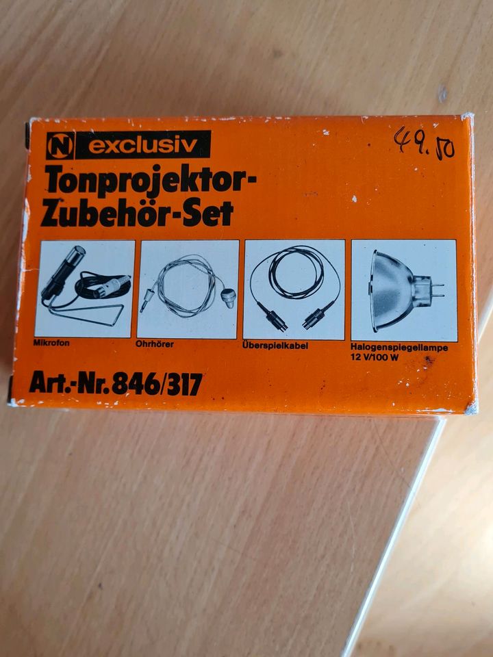 Tonprojektor Zubehör Set,Mikrofon,Überspielkabel,TOP!!! in Neuwied