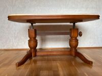 Schwerer Holz Tisch mit Marmor Platte höhenverstellbar Baden-Württemberg - Reichenau Vorschau