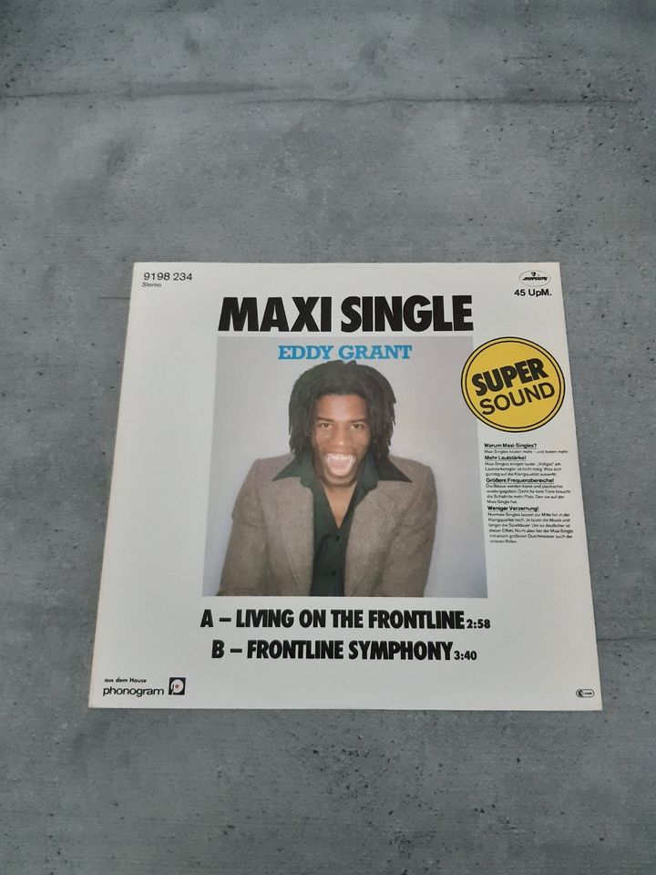Maxi Single gebraucht   EDDY GRANT: LIVING ON THE FRONTLINE in Essen