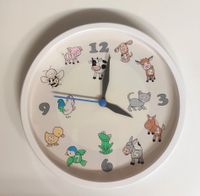 Kinderwanduhr mit Tieren 30 cm Wanduhr Uhr Kinder Nordrhein-Westfalen - Leverkusen Vorschau