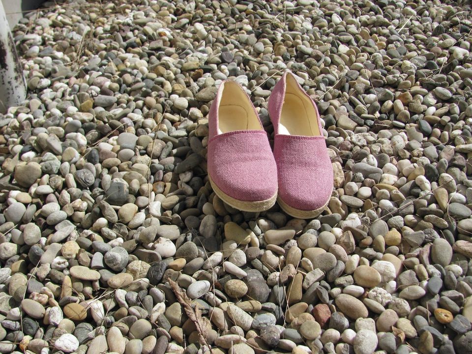 HESS-NATUR Ballerinas Leder-Slipper Slipons Espadrilles ORGANIC in Esslingen