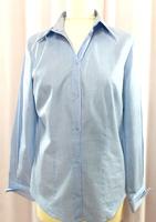 BRAX Damen Bluse Langarm Manschette Baumwolle Blau Gr. 38 Hessen - Herleshausen Vorschau