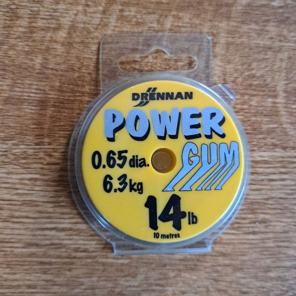 Neu! 2 Vorfach Drennan Power Gum Tragkraft: 14lbs = 6,3kg L:10m in