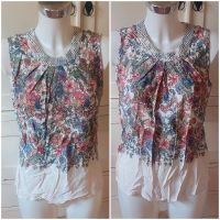 2 x Rick Cardona Sommer Top Blusen Shirt Blumen 42+40 3638Viskose Baden-Württemberg - Karlsruhe Vorschau