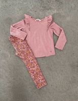 H&M Outfit Gr. 104/110: Leggings Blumen & langarm Shirt rosa Hessen - Maintal Vorschau