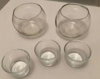 5x Teelichtgläser, Kerzenständer, Kerzenhalter Teelichter Glas Bayern - Moosinning Vorschau