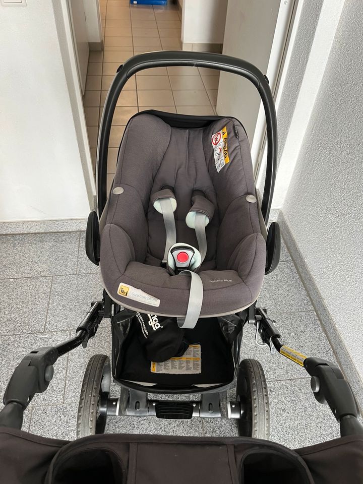 Emmaljunga Kinderwagen Komplettset und Maxi Cosi in Filderstadt