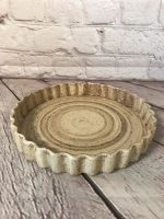 Tarte Backform Keramik sandfarbe  beige Dm 29 cm Hessen - Rüsselsheim Vorschau