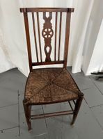 3 seltene antike Edwardian Windsor Wheel Chairs - Rush-Sitzfläche Niedersachsen - Braunschweig Vorschau