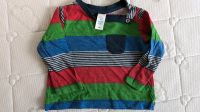 Langarm Shirt, Pulli, blau-grün-rot gestreift, Größe 68 Bayern - Neutraubling Vorschau