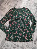 Langarmshirt mit Blumenmuster Sachsen - Naunhof Vorschau