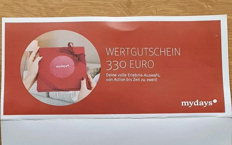330€ Gutschein mydays 20% Sparen in Oberhausen