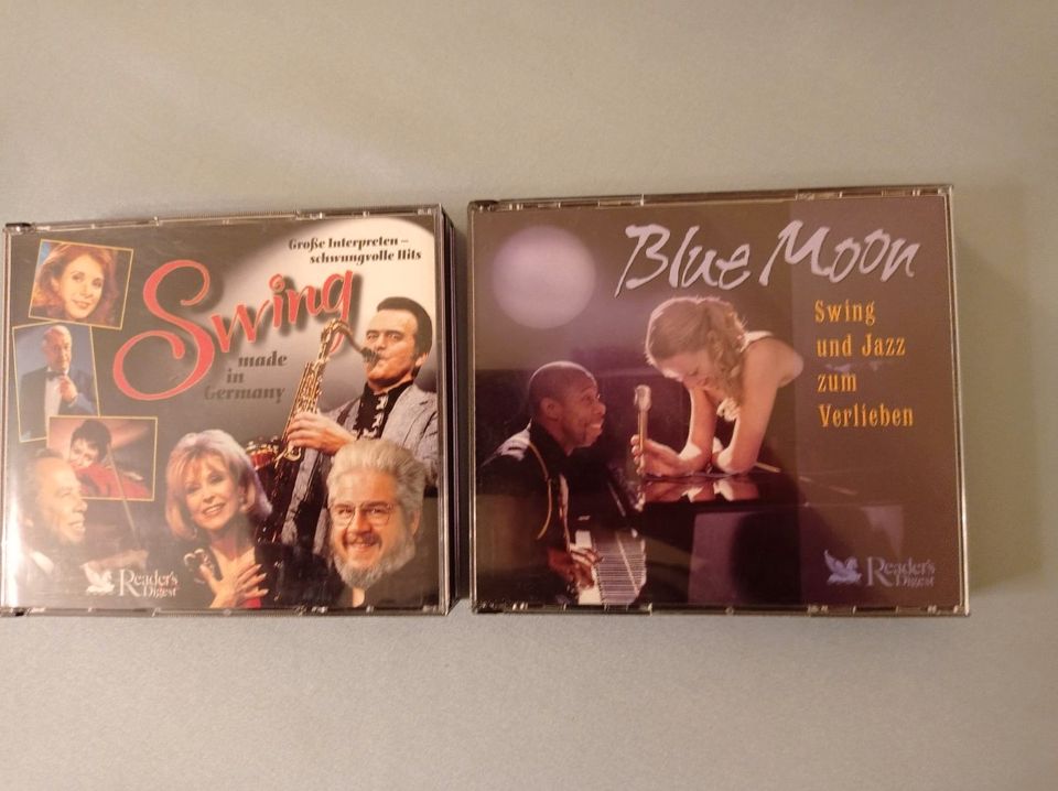 2  CD- Boxen  mit insgesamt 8 CDs , Swing und Jazz in Beeskow