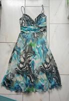Sommerkleid Partykleid Seide blau grün Gr. xs Düsseldorf - Gerresheim Vorschau