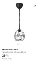 Hängelampe Ikea Brunsta/Hemma Sachsen - Glashütte Vorschau