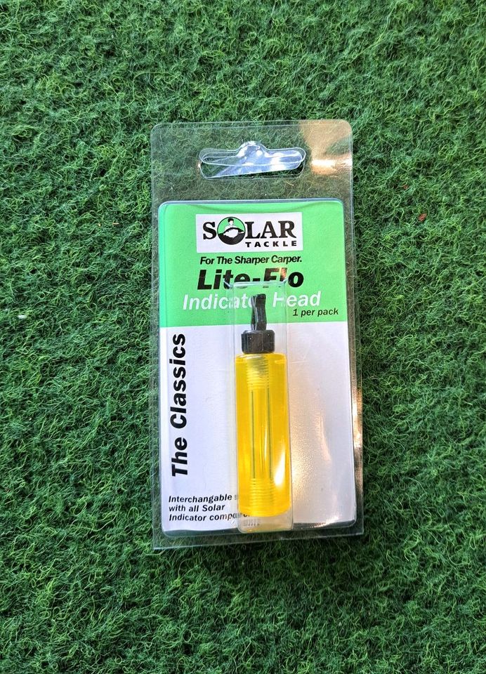 1× Solar Tackle Lite-Flo Indicator Heads "The Classics" Gelb NEU! in Bad Bentheim