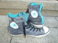 Converse All Star Chucks batik grau türkis selten Größe 38 TOP Stuttgart - Botnang Vorschau