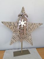 Großer Stern aus Weidengeflecht grau Advent Weihnachten Vintage Niedersachsen - Bad Laer Vorschau