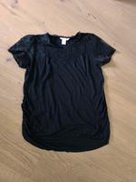 Umstandsshirt, T-Shirt Schwangerschaft mit Spitze, Gr L Sachsen-Anhalt - Weißenfels Vorschau