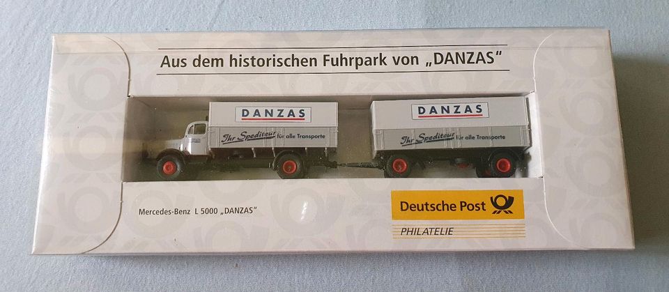 Neu BREKINA MERCEDES BENZ L 5000 "DANZAS" 1:87** Deutsche Post in Berlin