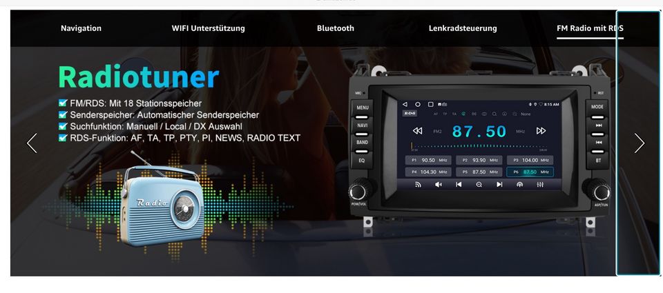 AWESAFE Car Radio for Mercedes Benz in Tacherting