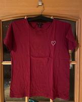 T-Shirt mit Print (gr. S, bordeaux) Hessen - Flieden Vorschau