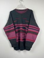 Vintage Crazy Pattern Pullover - Retro Sweater - 90s - Gr. L Niedersachsen - Neuenhaus Vorschau