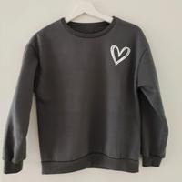 Damen Pullover (grau mit weiß Herz, Shein) Kreis Pinneberg - Pinneberg Vorschau