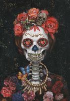 Bild „La Catrina“ 70x100cm | handgemalt Hamburg-Mitte - Hamburg Rothenburgsort Vorschau