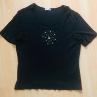 Gerry Weber TShirt Gr 38 schwarz Blume Pailletten Gold Shirt Aachen - Aachen-Brand Vorschau