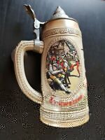 BUDWEISER BIERKRUG MIT ZINNDECKEL STEINGUT SAMMLERKRUG HUMPEN Wiesbaden - Mainz-Kastel Vorschau