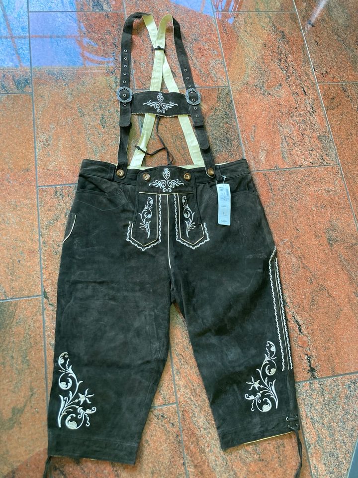 Lederhose Kniehose Leder Herren Gr. 56 Neu in Löbau