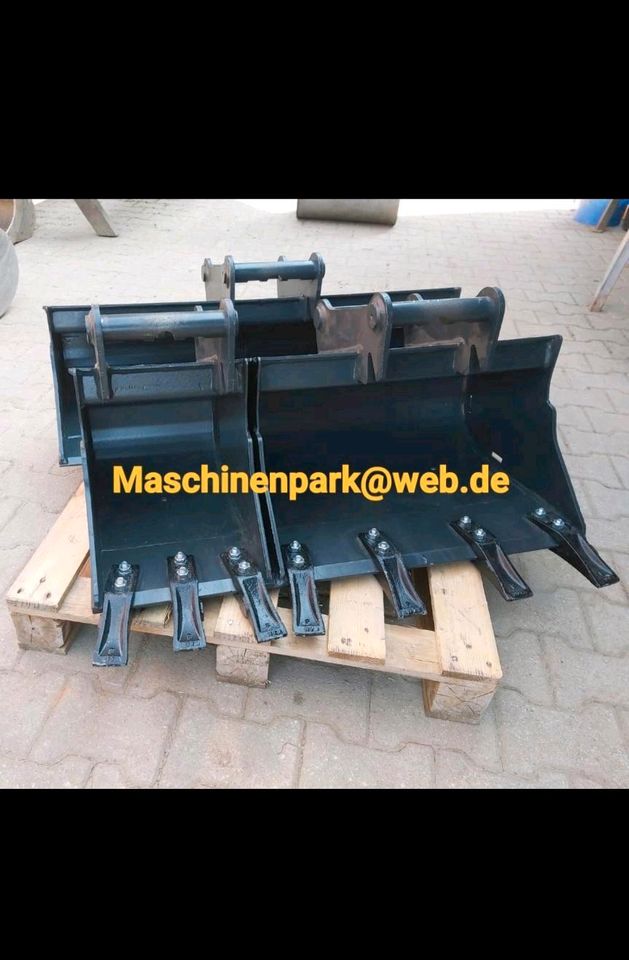 ✅️3er Set - MS01 - 100/20(30)50(60) Baggerschaufel - Minibagger in Langenneufnach