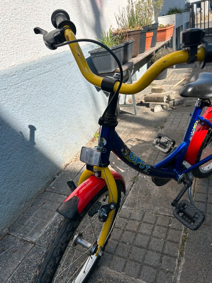 Kinder Fahrrad in rot blau in Freinsheim
