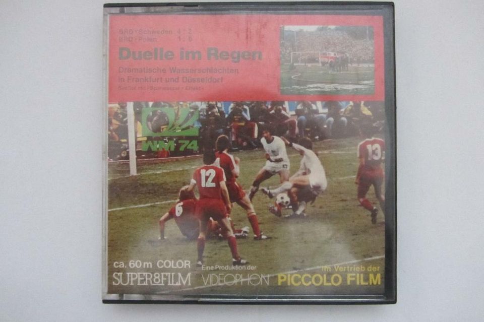 Super 8 Film "Duelle im Regen" Fußballweltmeisterschaft 1974 in Buchloe