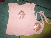 Baby Mädchen T-Shirt Gr.98 Einhorn Lila mit Umhängetasche C&A wie Rheinland-Pfalz - Ludwigswinkel Vorschau