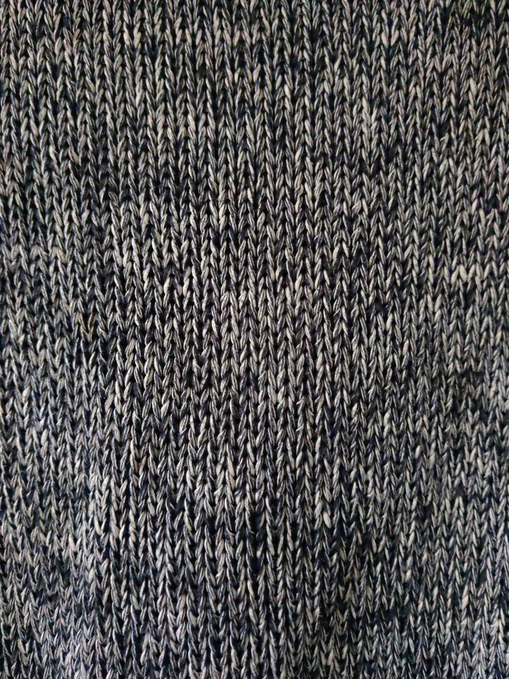 Strickpullover Mango Gr. L dunkelblau weiß in Karlsruhe