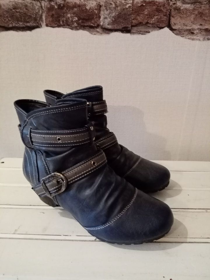 Stiefel Stiefelette Used Look Damenschuhe Gr.38 in Ohorn