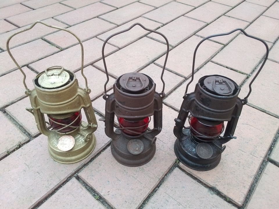3 x Feuerhand Atom 75, Petroleumlampe in Dresden