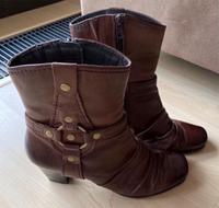 Marco Tozzi Leder Stiefeletten Gr. 39 braun gefüttert top Zustand Bayern - Kleinkahl Vorschau