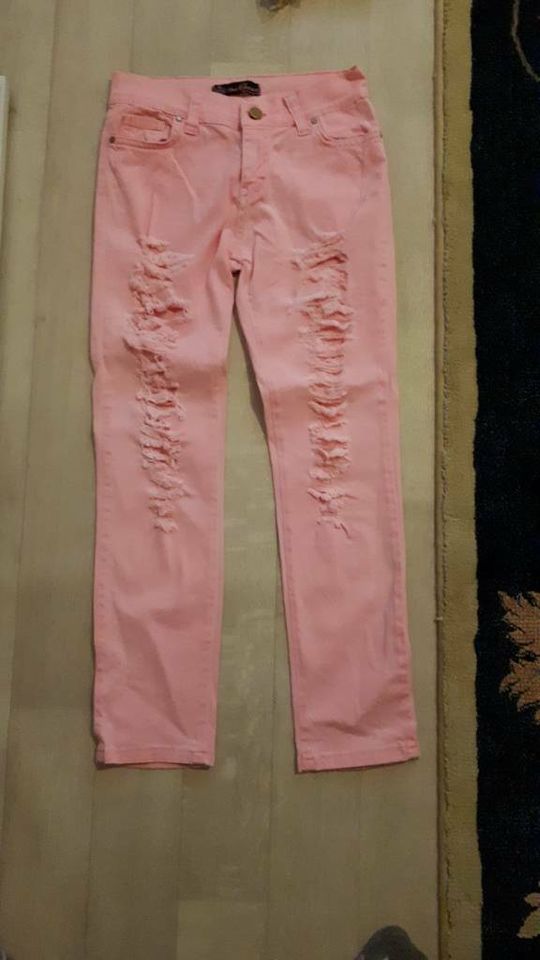 Schöne Pinke Jeans Hose Gr. 26/30 in Krefeld