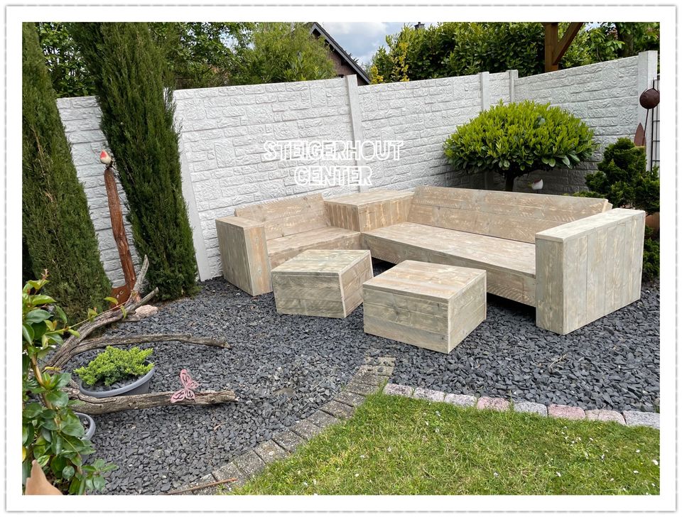 Robust Lounge-Set Lounge Sofa Eckbänken Terrassenmöbel Sitzgruppe in Centrum